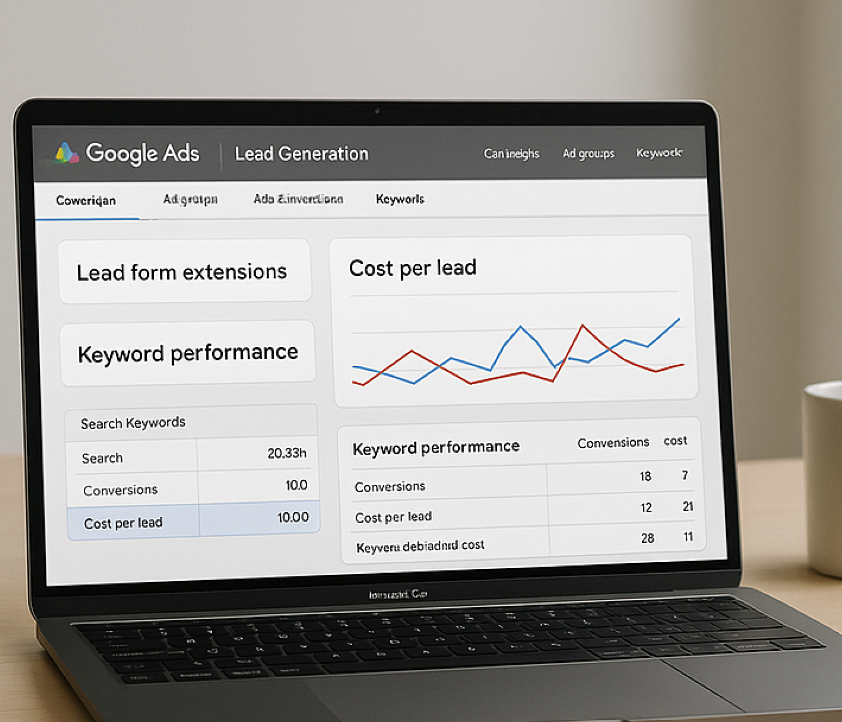 Google Ads management dashboard